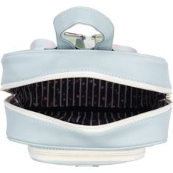 NWT Betsey Johnson Chevron Quilt Rainbow Ombré Backpack 🌈 - Picture 5 of 6